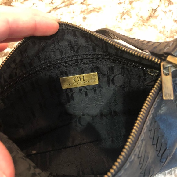 Caroline Herrera black leather small purse - Picture 4 of 7